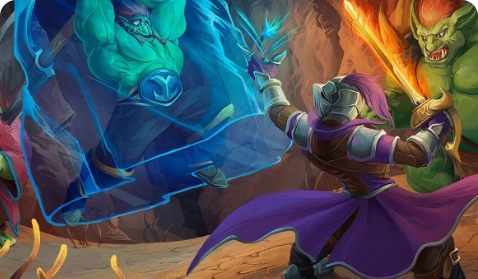 Warrior Mage Fighting